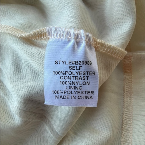 JODIFL Women’s Floral Colorful Puff Sleeve A Line V Neck Dress Large Boho Preppy - Picture 9 of 9